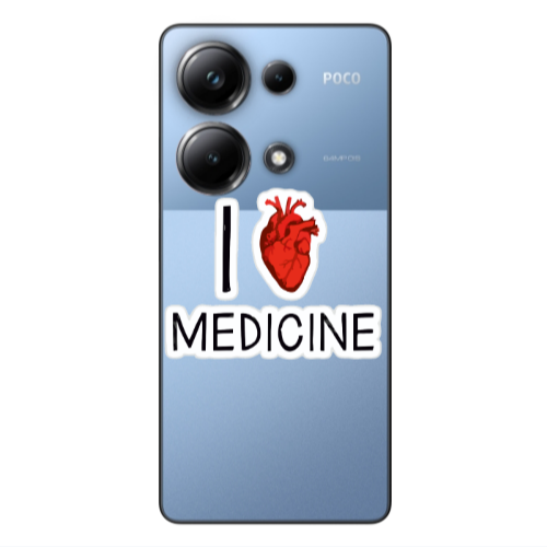 Xiaomi Poco M6 Pro 4G I Love Medicin Transparent Silicone TPU Θήκη