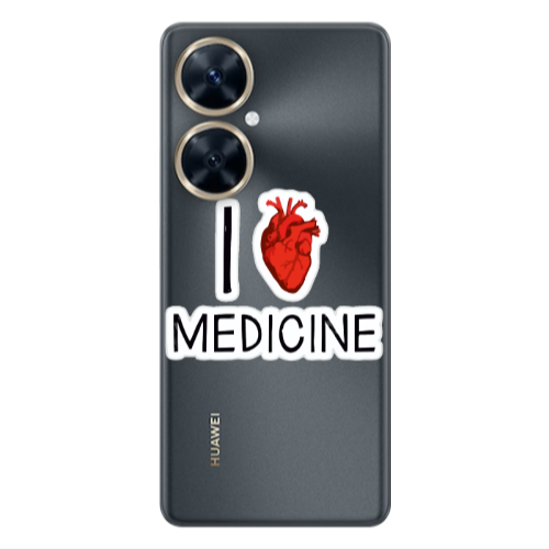 Huawei Nova 11i I Love Medicin Transparent Silicone TPU Θήκη