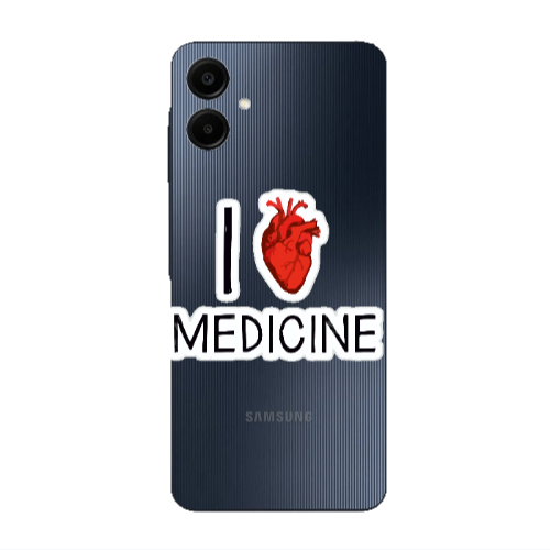 Samsung A06 I Love Medicin Transparent Silicone TPU Θήκη