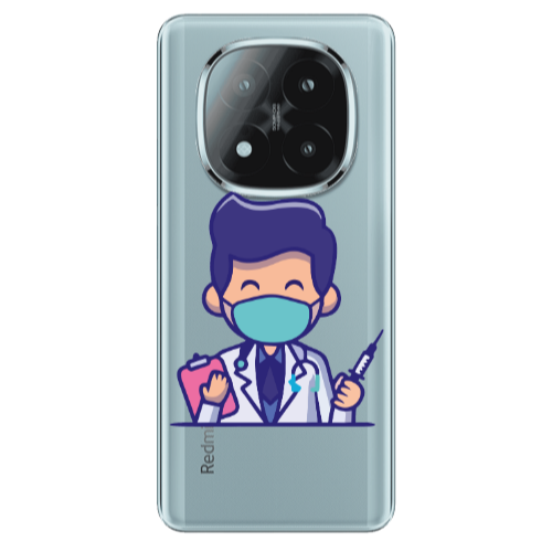 Xiaomi Redmi Note 14 Pro + 5g Specialist Doctor Transparent Silicone TPU Θήκη