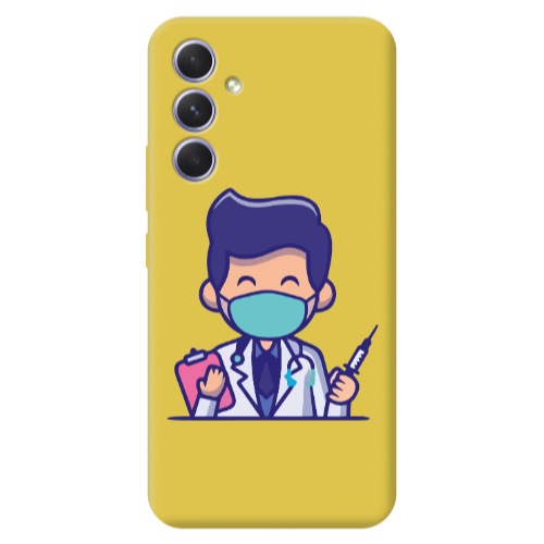 Samsung A36 Specialist Doctor Yellow Colored Silicone TPU Θήκη