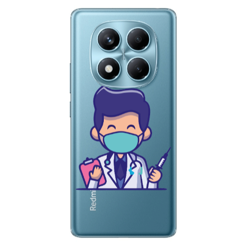 Xiaomi Redmi Note 14 Pro Specialist Doctor Transparent Silicone TPU Θήκη
