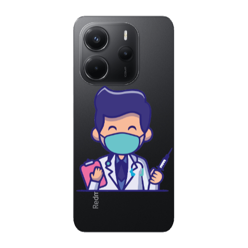 Xiaomi Redmi Note 14 Specialist Doctor Transparent Silicone TPU Θήκη