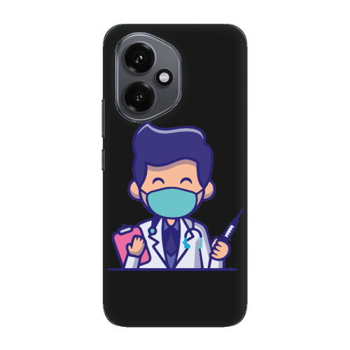 Honor Magic 400 Specialist Doctor Black Colored Silicone TPU Θήκη