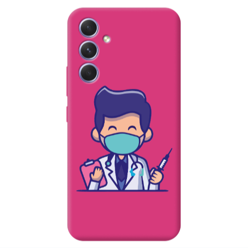 Samsung A54 Specialist Doctor Fuchsia Colored Silicone TPU Θήκη