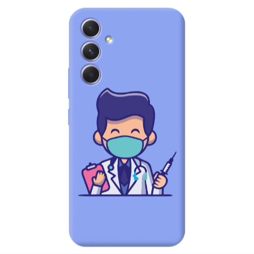 Samsung A54 Specialist Doctor Light Purple Colored Silicone TPU Θήκη