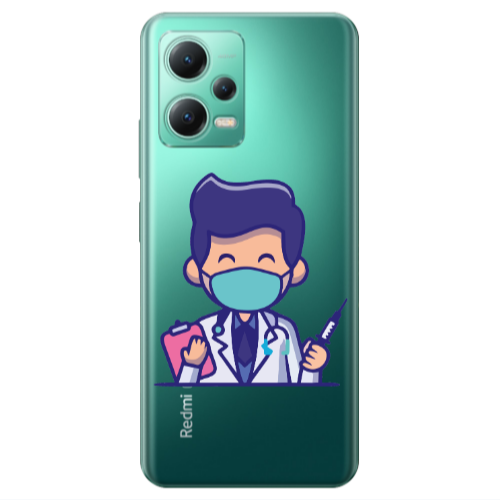Xiaomi Redmi Note 12 Pro 5G Specialist Doctor Transparent Silicone TPU Θήκη
