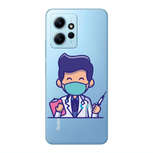 Xiaomi Redmi Note 12 4G Specialist Doctor Transparent Silicone TPU Θήκη