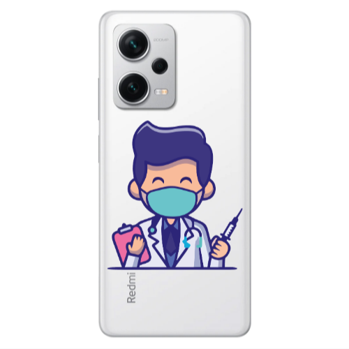 Xiaomi Redmi Note 12 5G Specialist Doctor Transparent Silicone TPU Θήκη
