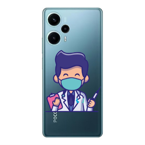 Xiaomi Poco F5 Specialist Doctor Transparent Silicone TPU Θήκη