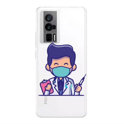 Xiaomi Poco F5 Pro Specialist Doctor Transparent Silicone TPU Θήκη