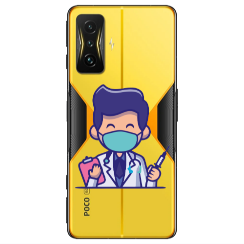 Xiaomi Poco F4 Gt Specialist Doctor Transparent Silicone TPU Θήκη