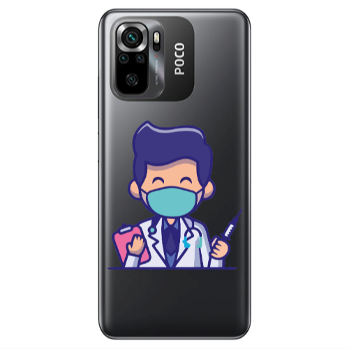Xiaomi Poco M5 s Specialist Doctor Transparent Silicone TPU Θήκη