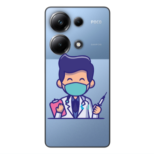 Xiaomi Poco M6 Pro 4G Specialist Doctor Transparent Silicone TPU Θήκη