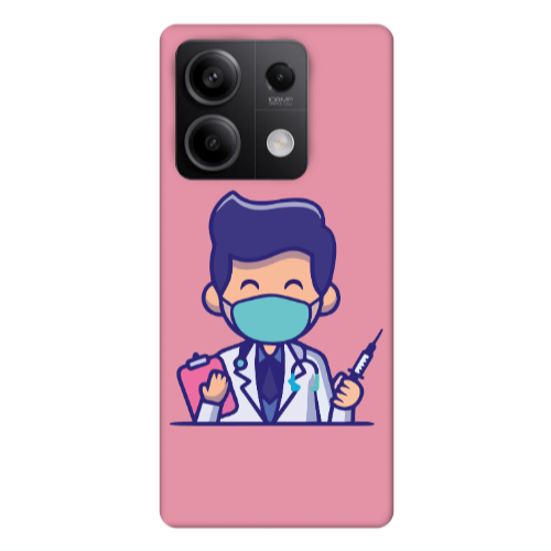 Xiaomi Redmi Note 13Pro 5G Specialist Doctor Pink Colored Silicone TPU Θήκη