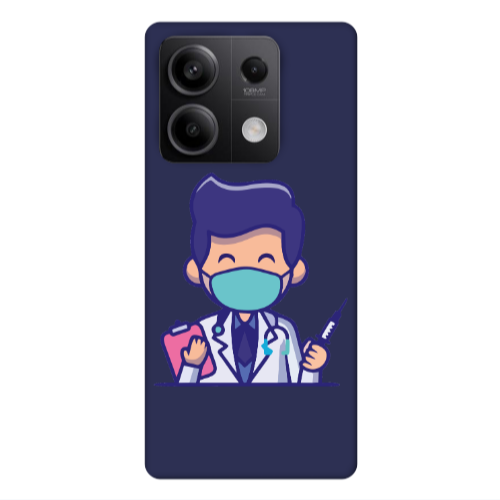 Xiaomi Redmi Note 13Pro 5G Specialist Doctor Dark blue Colored Silicone TPU Θήκη