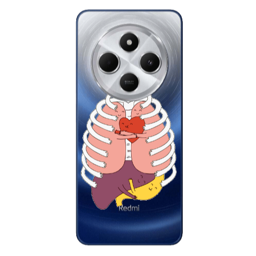 Xiaomi Redmi 14c Anatomy Transparent Silicone TPU Θήκη
