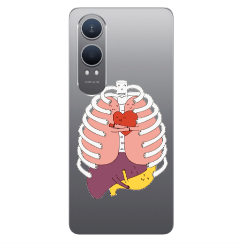Oneplus Nord Ce 4 lite Anatomy Transparent Silicone TPU Θήκη