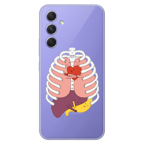 Samsung A56 Anatomy Transparent Silicone TPU Θήκη