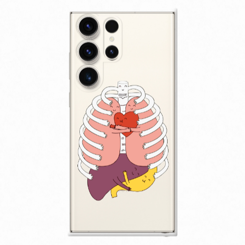 Samsung S25 Ultra Anatomy Transparent Silicone TPU Θήκη