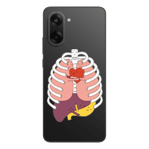 Oneplus Nord CE 5 Anatomy Transparent Silicone TPU Θήκη