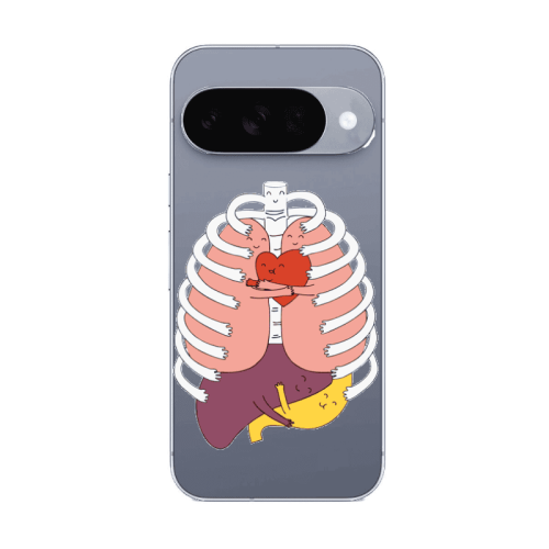 Google Pixel 10 Anatomy Transparent Silicone TPU Θήκη