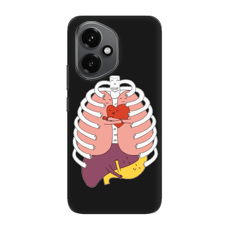 Honor Magic 400 Anatomy Black Colored Silicone TPU Θήκη