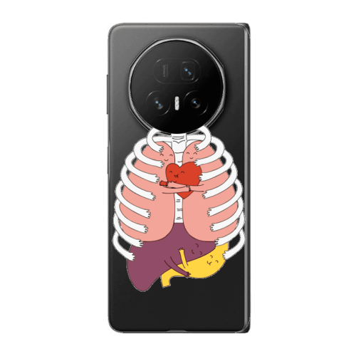 Honor Magic V5 Anatomy Transparent Silicone TPU Θήκη