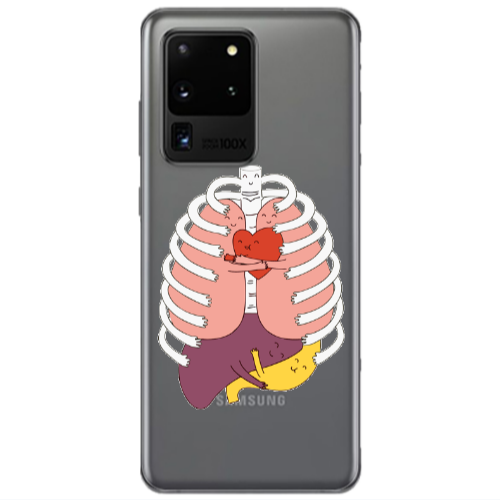 Samsung S20 Ultra Anatomy Transparent Silicone TPU Θήκη