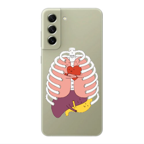 Samsung S21 Anatomy Transparent Silicone TPU Θήκη
