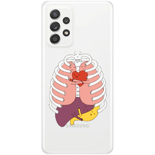 Samsung A53 Anatomy Transparent Silicone TPU Θήκη