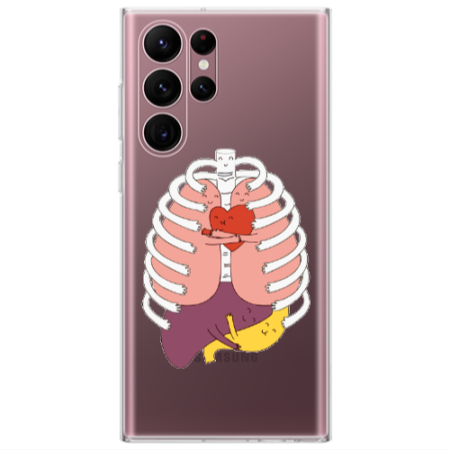 Samsung S22 Ultra Anatomy Transparent Silicone TPU Θήκη