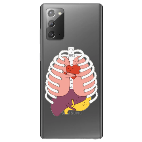 Samsung Note 20 Anatomy Transparent Silicone TPU Θήκη