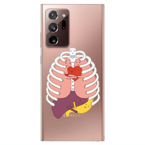 Samsung Note 20 Ultra Anatomy Transparent Silicone TPU Θήκη