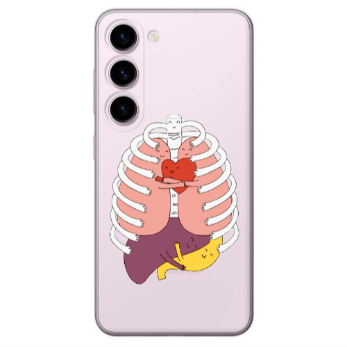 Samsung S23 Plus Anatomy Transparent Silicone TPU Θήκη