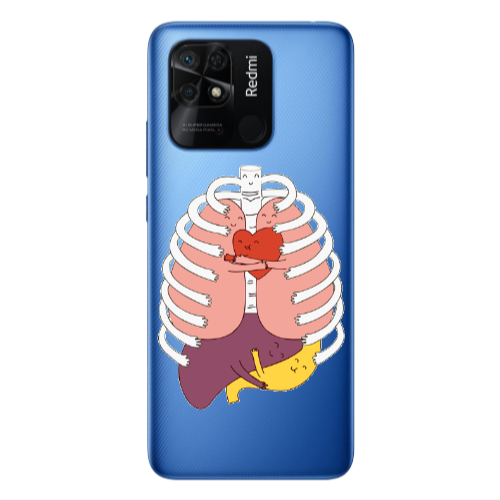 Xiaomi Poco C40 Anatomy Transparent Silicone TPU Θήκη