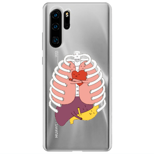 Huawei P30 Pro Anatomy Transparent Silicone TPU Θήκη