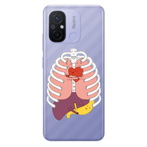 Xiaomi Redmi 12C Anatomy Transparent Silicone TPU Θήκη