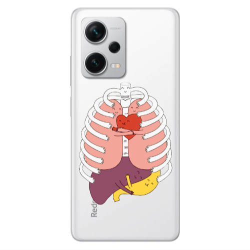 Xiaomi Redmi Note 12 5G Anatomy Transparent Silicone TPU Θήκη