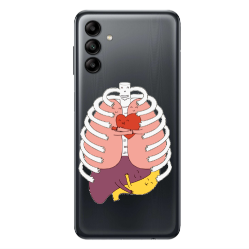 Samsung A13 5G Anatomy Transparent Silicone TPU Θήκη