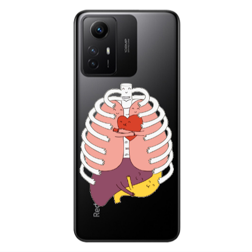 Xiaomi Redmi Note 12s Anatomy Transparent Silicone TPU Θήκη