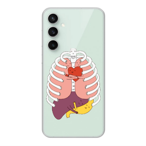 Samsung S24 Plus Anatomy Transparent Silicone TPU Θήκη