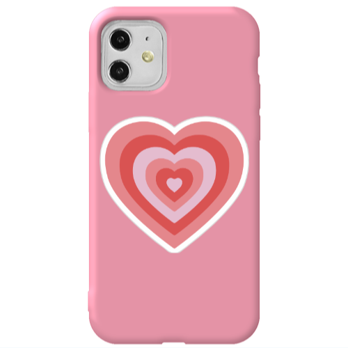 Apple iPhone 11  My Heart Is Yours Pink Colored Silicone TPU Θήκη