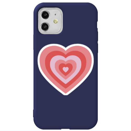 Apple iPhone 11  My Heart Is Yours Dark blue Colored Silicone TPU Θήκη