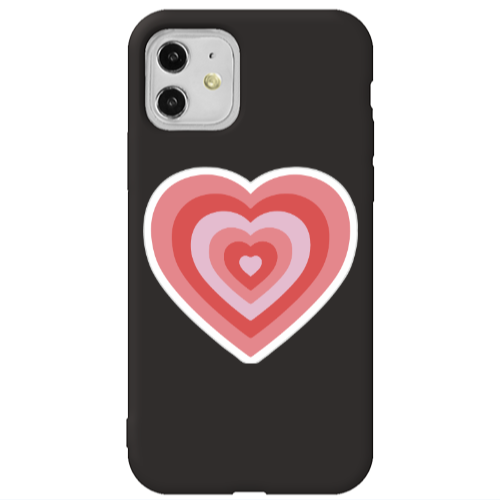 Apple iPhone 11  My Heart Is Yours Black Colored Silicone TPU Θήκη