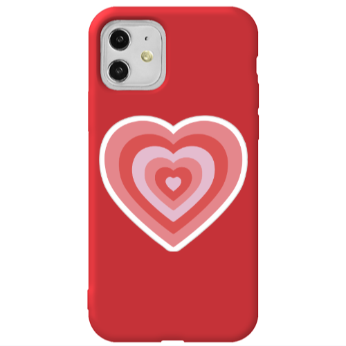 Apple iPhone 11  My Heart Is Yours Red Colored Silicone TPU Θήκη