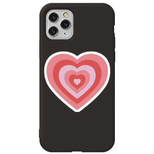 Apple iPhone 11 Pro My Heart Is Yours Black Colored Silicone TPU Θήκη