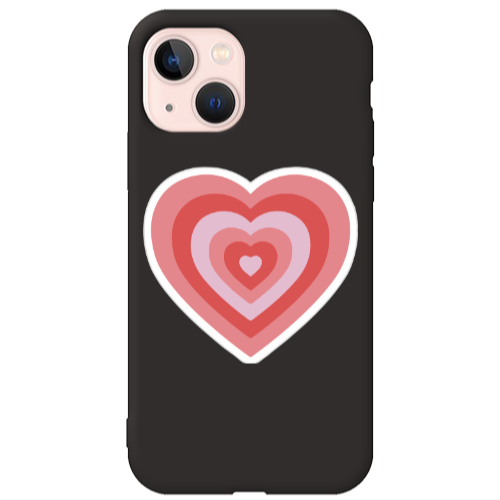 Apple iPhone 13 My Heart Is Yours Black Colored Silicone TPU Θήκη