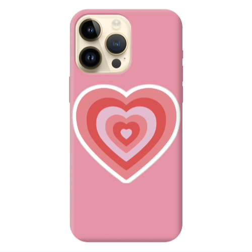 Apple iPhone 13 Pro Max My Heart Is Yours Pink Colored Silicone TPU Θήκη