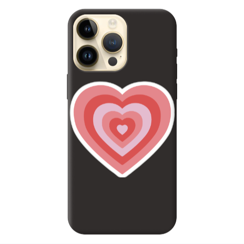 Apple iPhone 13 Pro Max My Heart Is Yours Black Colored Silicone TPU Θήκη